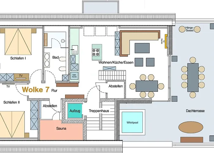 Appartement Ocean House Penthousewohnung Wolke 7 Mit Whirlpool Timmendorfer Strand